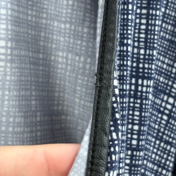 Tart collection Blue Checkered blue modal Long Sleeve Open Wrap Blouse size xs - Picture 7 of 16